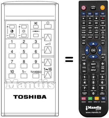 Replacement remote control CT-9230