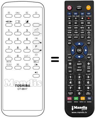Replacement remote control CT-9617