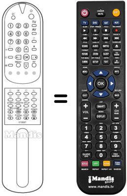 Replacement remote control 105-212D