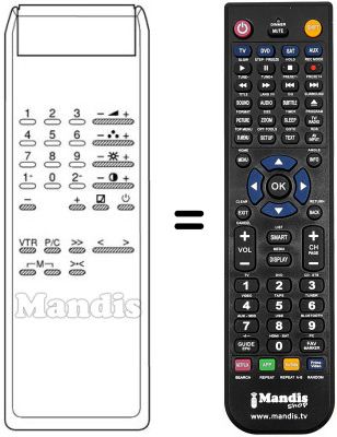 Replacement remote control ME 3