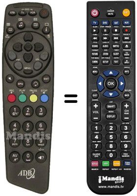 Gleichwertige Fernbedienung Adb DIGITALE TERRESTRE