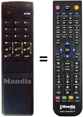 Gleichwertige Fernbedienung DSR 100