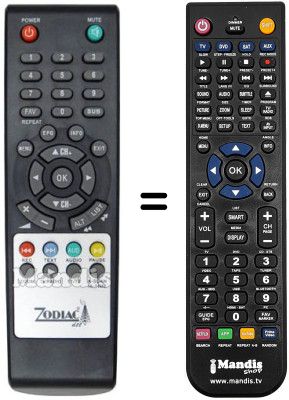 Gleichwertige Fernbedienung Zodiac DZR 30