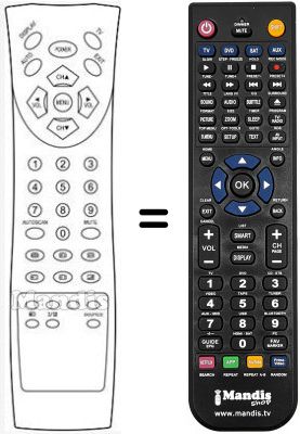 Replacement remote control Orion LA 2000