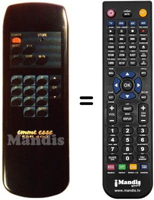 Gleichwertige Fernbedienung ESR 400