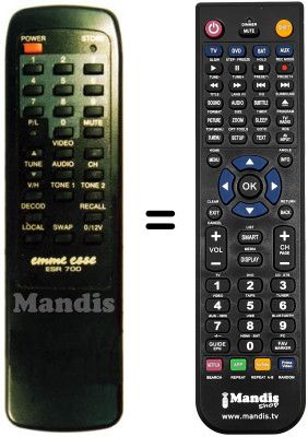 Gleichwertige Fernbedienung ESR 700