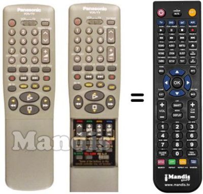 Replacement remote control Panasonic NV-FJ615 EG