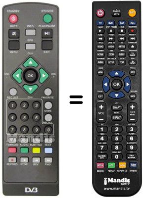 Gleichwertige Fernbedienung DYON FALCON