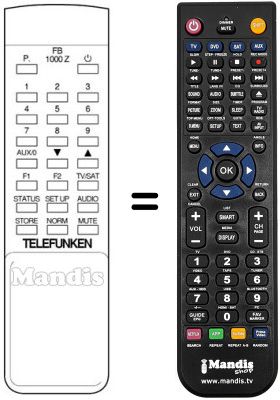 Replacement remote control FB 1000 Z
