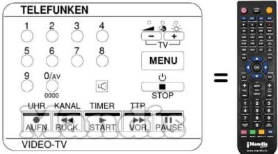 Gleichwertige Fernbedienung FB 1135 TTP