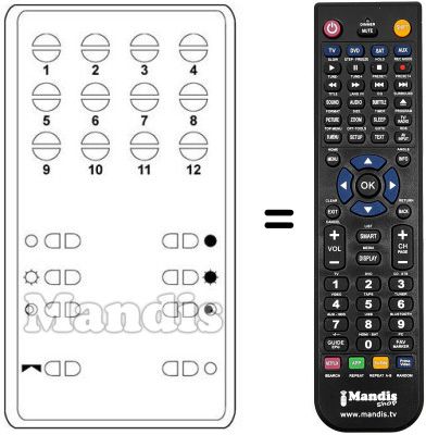 Replacement remote control FB 16