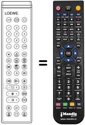 Replacement remote control FB 90