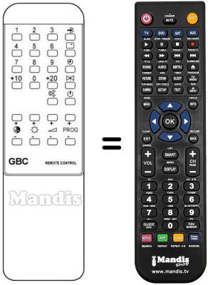 Replacement remote control G 14130