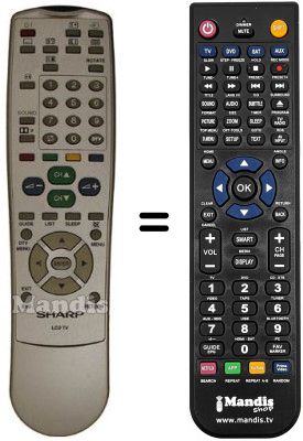 Gleichwertige Fernbedienung Sharp LC-22AD1E