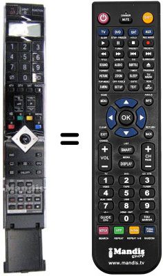 Replacement remote control Sharp LC 65 XS1E