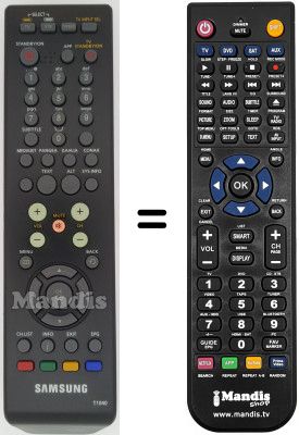 Replacement remote control Samsung SMT T1040