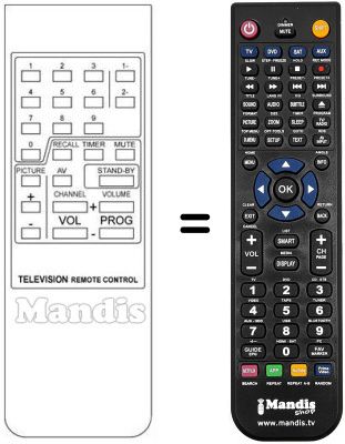 Replacement remote control Art-Tech GT 8813-14'