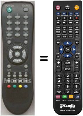 Replacement remote control Sliding ST 1743