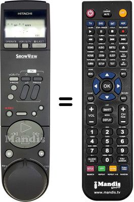 Replacement remote control Hitachi VT-F350E