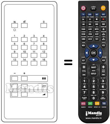 Replacement remote control IB 16