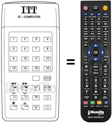 Gleichwertige Fernbedienung IFB 14 S