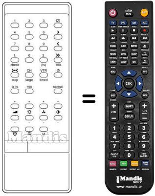 Replacement remote control M 2