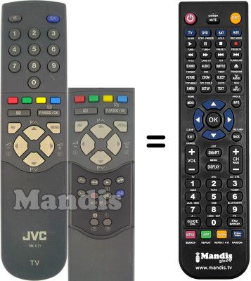 Replacement remote control JVC AV 28BD5