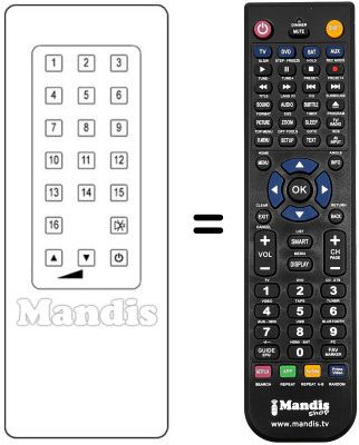 Replacement remote control Audiosonic KT 8133