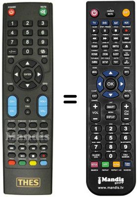 Replacement remote control THES LTW 42W71A