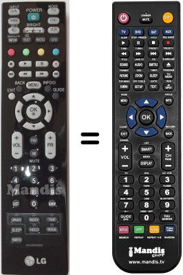 Replacement remote control LG 26 LB 76