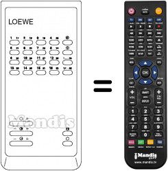 Replacement remote control FB 40
