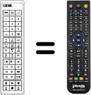 Replacement remote control FB 72
