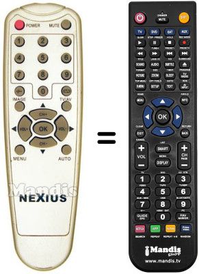 Replacement remote control Nexius MK TLC 17 S