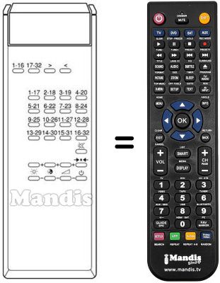 Replacement remote control MC 132
