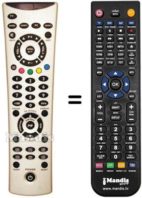 Gleichwertige Fernbedienung Watson MD 4152