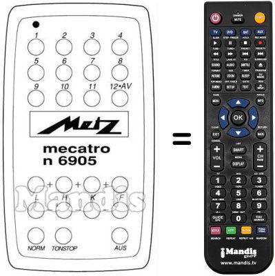 Replacement remote control MECATRON 6806