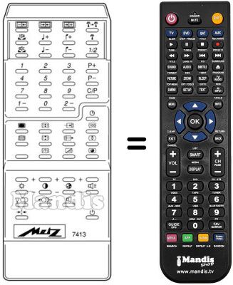 Replacement remote control MECATRON 7413