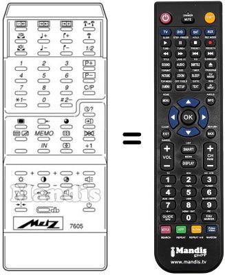 Replacement remote control MECATRON 7605