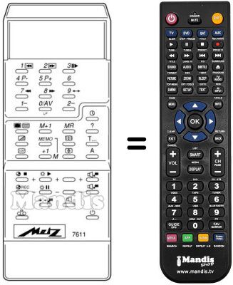 Replacement remote control MECATRON 7611