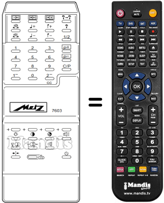 Replacement remote control MECATRON 7603