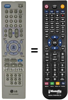 Replacement remote control N 148 B