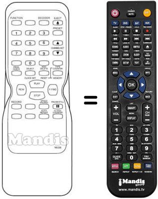 Replacement remote control Schaub Lorenz SL 8200