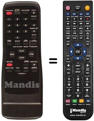 Gleichwertige Fernbedienung Funai 21A-600 A