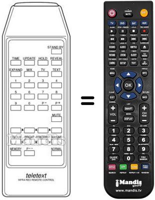 Replacement remote control OTM 7110 G