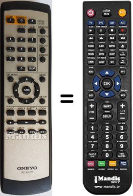 Gleichwertige Fernbedienung RC-523 DV