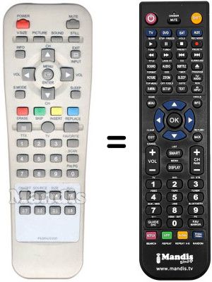 Gleichwertige Fernbedienung Daewoo PDP 42 NESI-T1 Gleichwertige Fernbedienung Daewoo PDP 42 NESI-T1