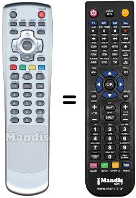 Replacement remote control Daewoo PDP 42 NEBL-V7 Replacement remote control Daewoo PDP 42 NEBL-V7