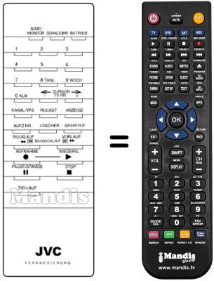 Replacement remote control PQ 10342 J