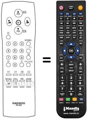 Replacement remote control R-22D05 Replacement remote control R-22D05