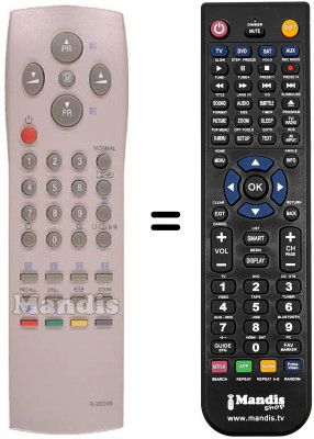 Replacement remote control Daewoo DWL 28W8-100D Replacement remote control Daewoo DWL 28W8-100D